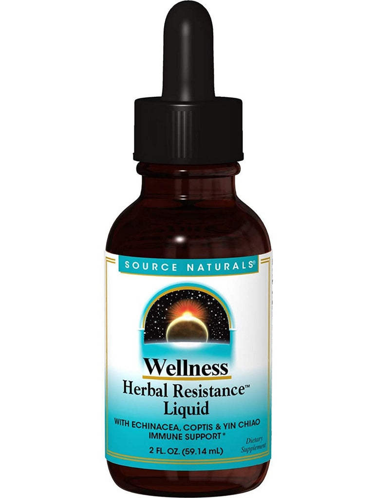 Source Naturals, Wellness Herbal Resistance™ Liquid Standard Formula, 2 fl oz