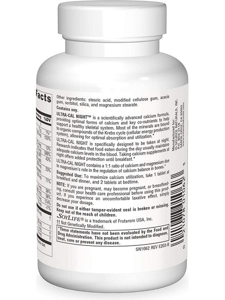 Source Naturals, Ultra-Cal Night™ Calcium Complex, 60 tablets
