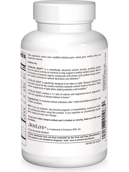 Source Naturals, Ultra-Cal Night™ Calcium Complex, 120 tablets