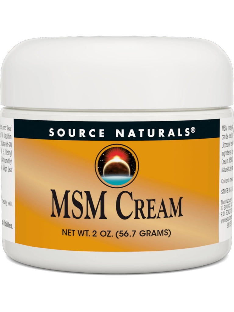 Source Naturals, MSM Cream 13%, 2 oz