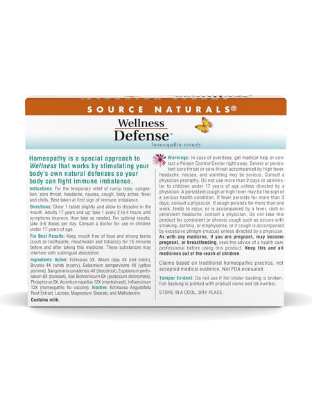 Source Naturals, Wellness Defense, 48 ct