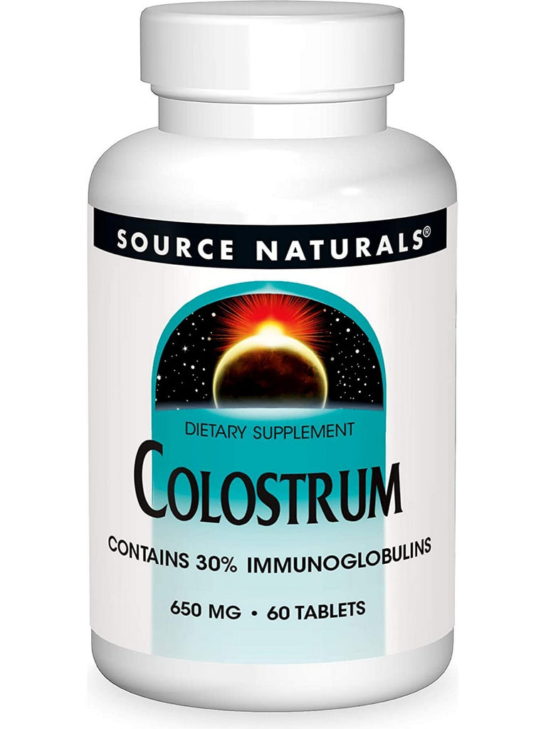 Source Naturals, Colostrum 650 mg, 30 tablets