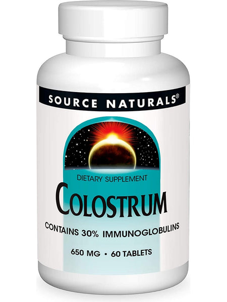 Source Naturals, Colostrum 650 mg, 30 tablets