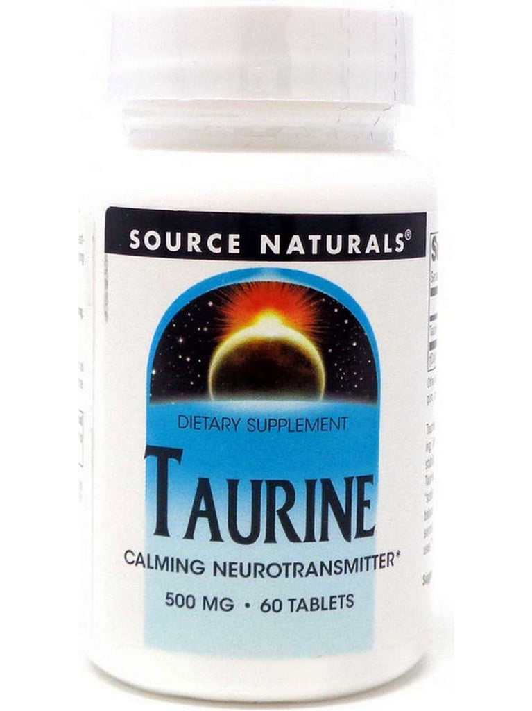 Source Naturals, Taurine 500 mg, 60 tablets