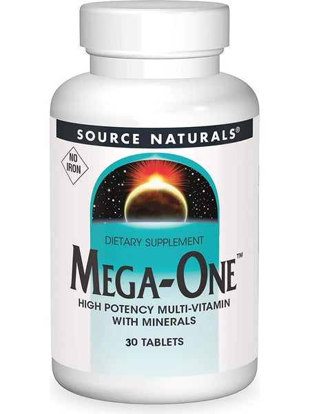 Source Naturals, Mega-One™ Multiple, No Iron, 30 tablets