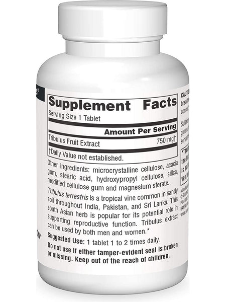 Source Naturals, Tribulus Extract 750 mg, 30 tablets