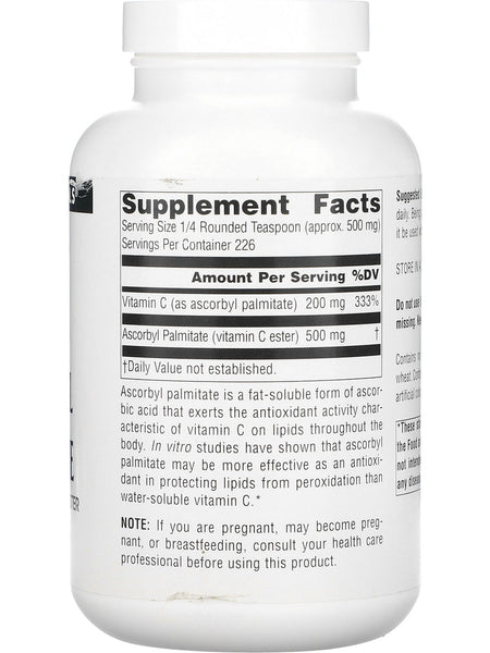 Source Naturals, Ascorbyl Palmitate Powder, 4 oz