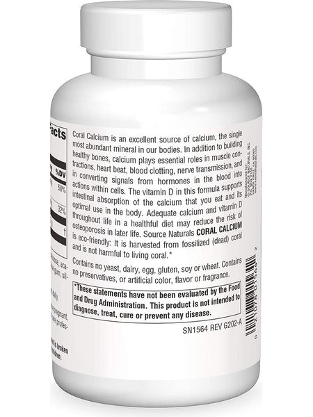 Source Naturals, Coral Calcium 600 mg, 240 tablets
