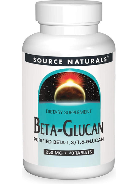 Source Naturals, Beta-Glucan 250 mg, 30 tablets
