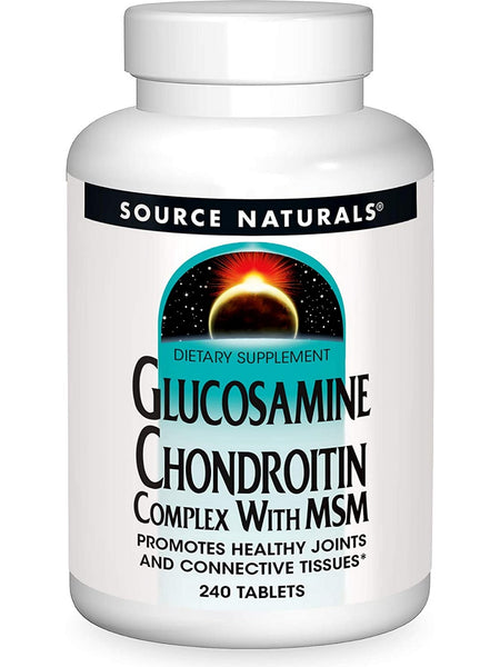 Source Naturals, Glucosamine Chondroitin Complex with MSM, 240 tablets