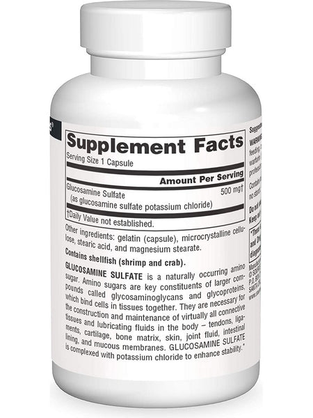 Source Naturals, Glucosamine Sulfate 500 mg, 120 capsules