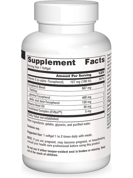Source Naturals, Gamma E 400 Complex 400 mg, 30 softgels
