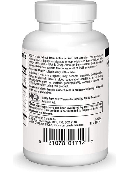 Source Naturals, NKO® Neptune Krill Oil 500 mg, 30 softgels