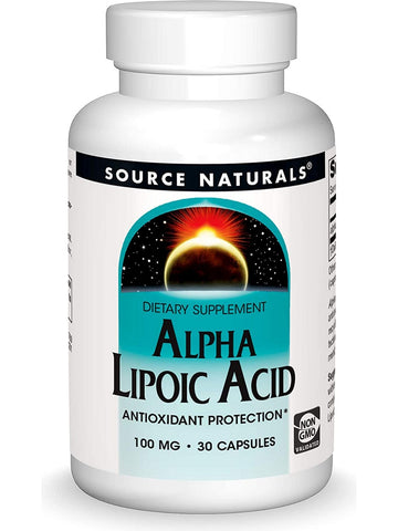 Source Naturals, Alpha Lipoic Acid 100 mg, 30 capsules