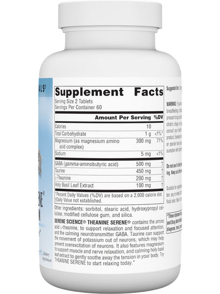 Source Naturals, Theanine Serene with Magnesium, 120 Tablets