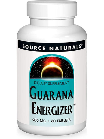 Source Naturals, Guarana Energizer™ 900 mg, 60 tablets