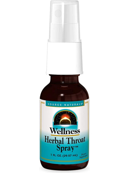 Source Naturals, Wellness Herbal Throat Spray™, 1 fl oz
