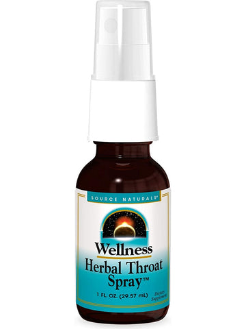 Source Naturals, Wellness Herbal Throat Spray™, 1 fl oz