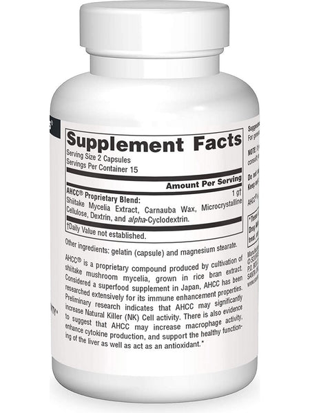 Source Naturals, AHCC® 500 mg, 30 capsules