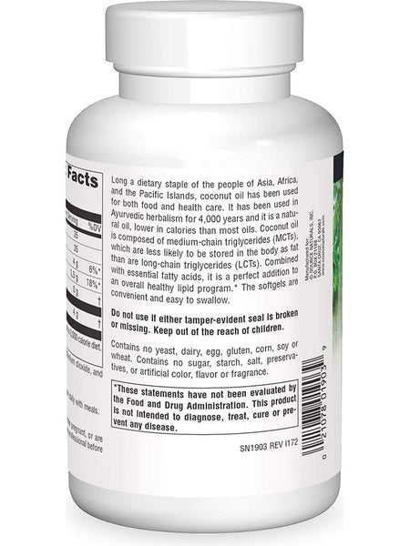 Source Naturals, Coconut Oil, Extra Virgin 1000 mg, 120 softgels