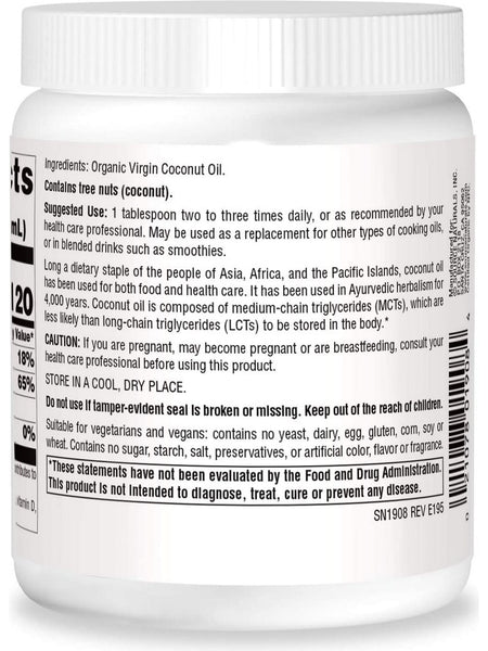Source Naturals, Coconut Oil, Extra Virgin Oil, 15 fl oz