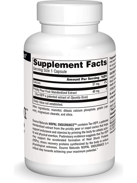 Source Naturals, Nopal Endurance™ 40 mg, 60 capsules