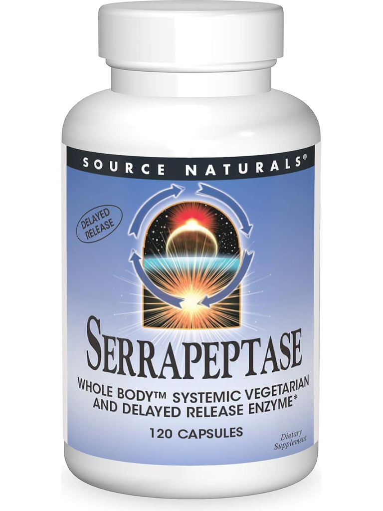 Source Naturals, Serrapeptase Vegetarian, 120 ct