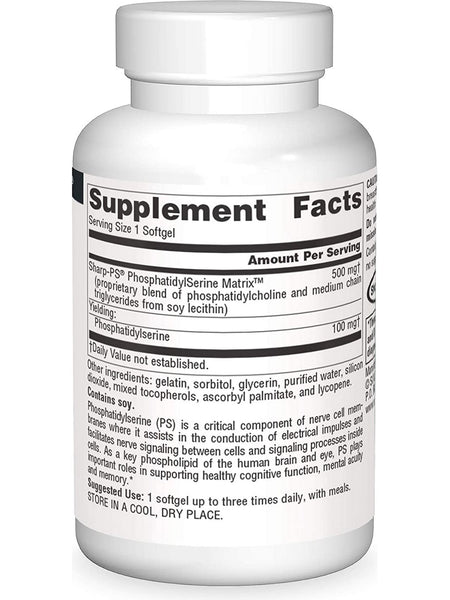 Source Naturals, Phosphatidyl Serine Matrix™ 500 mg, 30 softgels