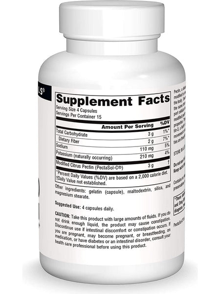Source Naturals, Modified Citrus Pectin, PectImmune™ 750 mg, 60 capsules