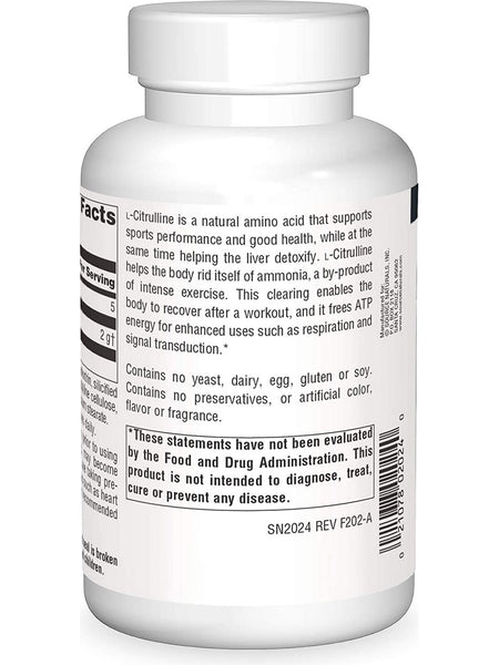 Source Naturals, L-Citrulline 1000 mg, 120 tablets