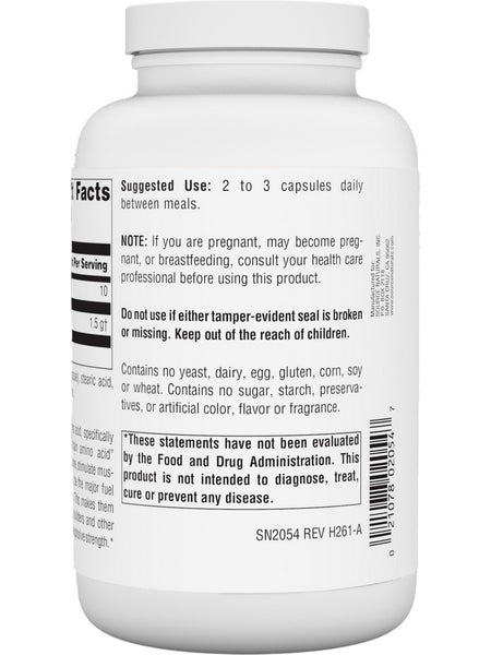Source Naturals, L-Leucine, 500 mg, 240 Capsules