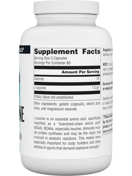 Source Naturals, L-Leucine, 500 mg, 240 Capsules