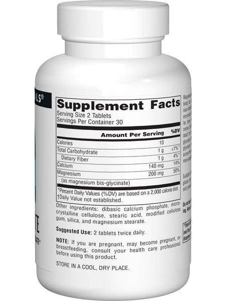 Source Naturals, Magnesium Bis-Glycinate, 60 tablets