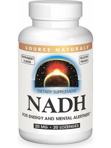 Source Naturals, NADH 20 mg, Peppermint, 20 lozenges
