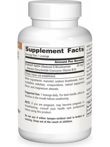 Source Naturals, NADH 20 mg, Peppermint, 20 lozenges