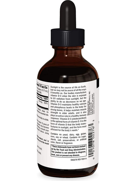 Source Naturals, Vitamin D-3, 4 fl oz