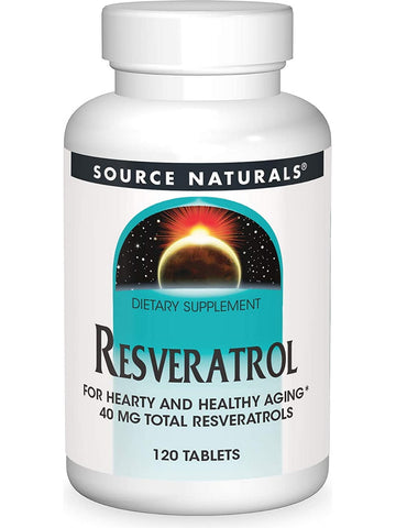 Source Naturals, Resveratrol 40 mg, Classic Label, 120 tablets