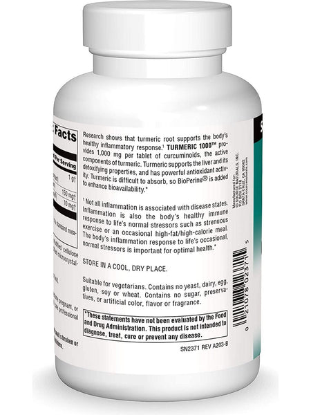 Source Naturals, Turmeric 1000™ 1000 mg, 120 tablets