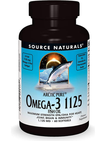Source Naturals, Arctic Pure® Omega-3 1125 Fish Oil 1125 mg, 60 softgels