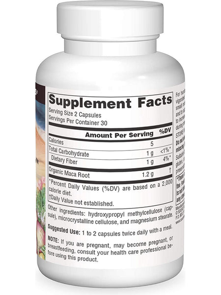 Source Naturals, Maca Lift™ 600 mg, 60 vegetarian capsules