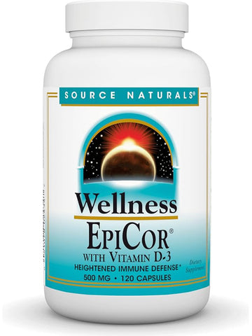 Source Naturals, Wellness EpiCor® with Vitamin D-3 500 mg, 120 capsules