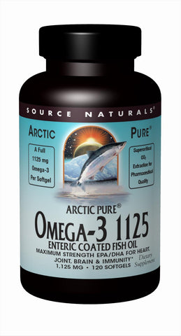 Source Naturals, ArcticPure Omega 3 1125 Fish Oil, 120 softgels