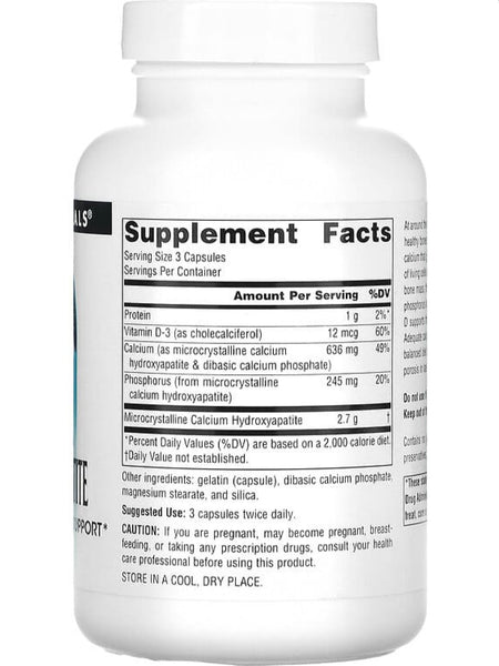 Source Naturals, Calcium Hydroxyapatite, 60 capsules