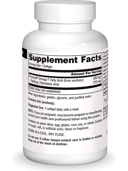 Source Naturals, Provinal® Omega-7, 30 softgels