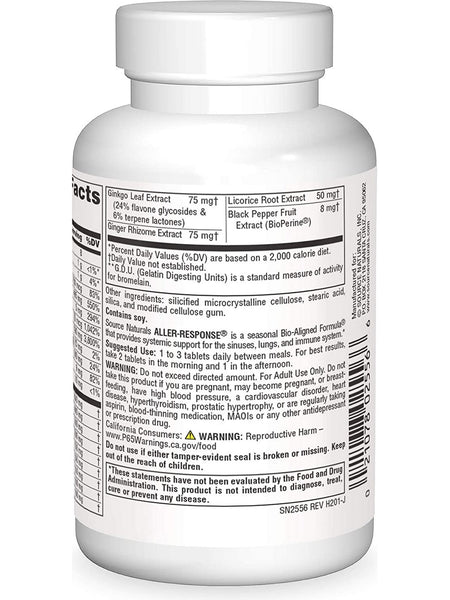 Source Naturals, Aller-Response®, 30 tablets