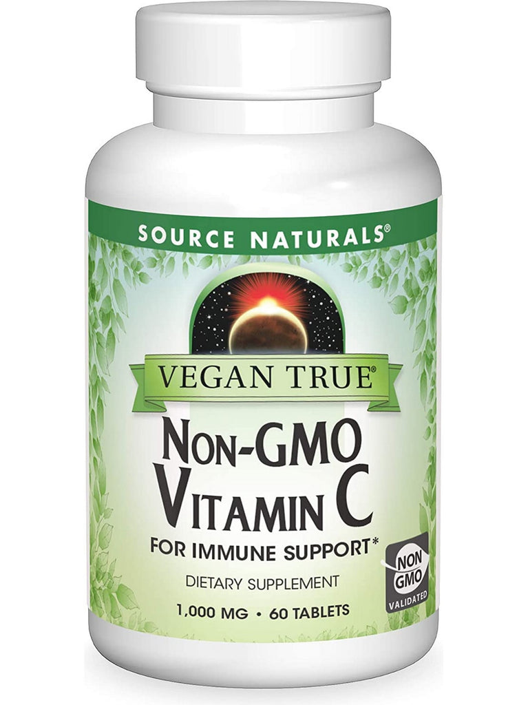 Source Naturals, Vegan True® Non-GMO Vitamin C 1000 mg, 60 tablets