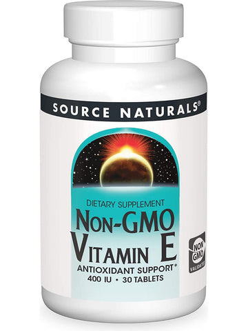 Source Naturals, Vitamin E, Non-GMO 400 IU, 30 tablets