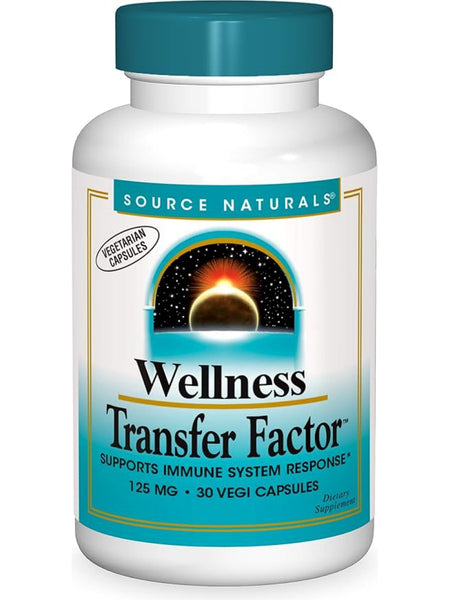Source Naturals, Wellness Transfer Factor™ 125 mg, 30 vegi capsules