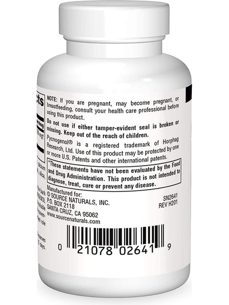Source Naturals, Pycnogenol® 100 mg, 90 tablets
