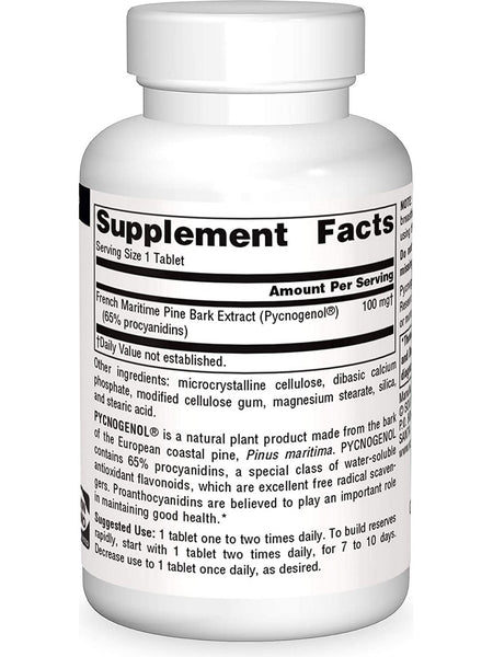Source Naturals, Pycnogenol® 100 mg, 90 tablets
